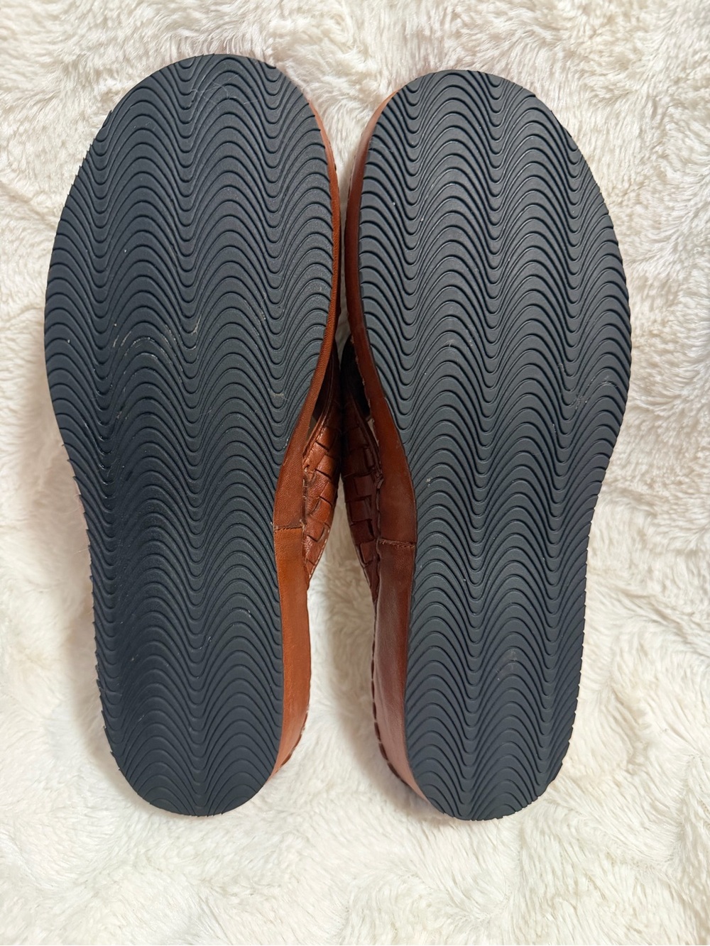 Robert Zur Woven Leather Thong Sandals - Brown Sz 10 - Picture 8 of 8